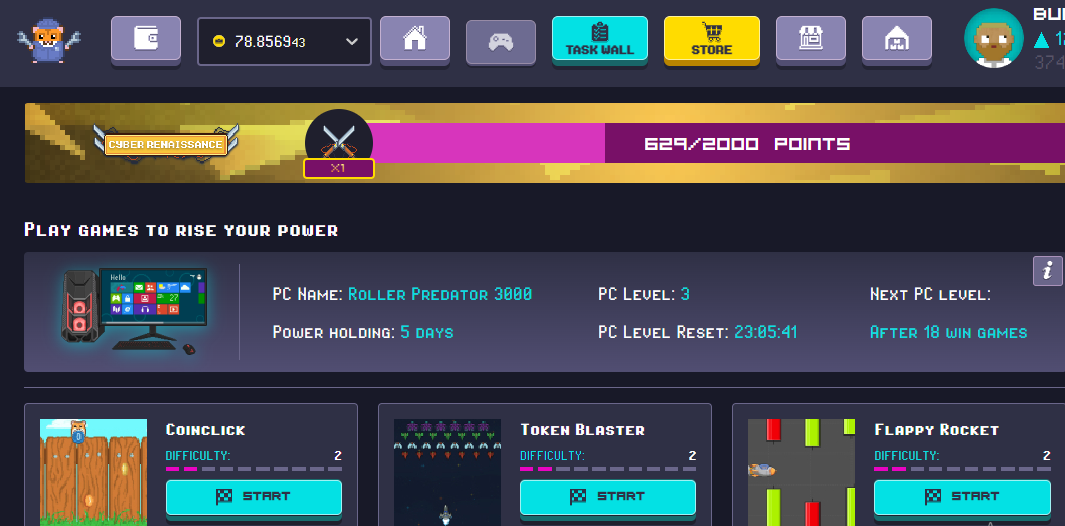 RollerCoin.com - это онлайн-платформа, которая предлагает возможность зарабатывать криптовалюту, играя в виртуальные игры.