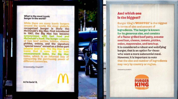 ChatGPT присоединяется к вечному спору о том, какой бургер лучше: McDonald's или Burger King