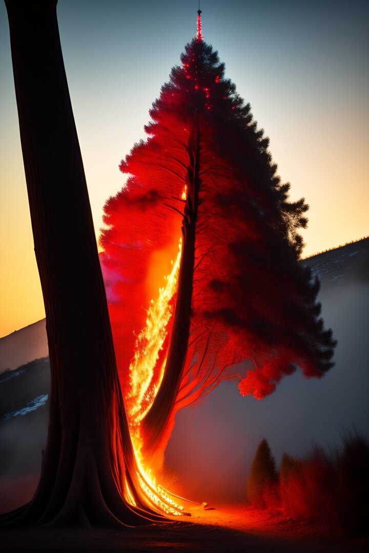 У них тоже горит.