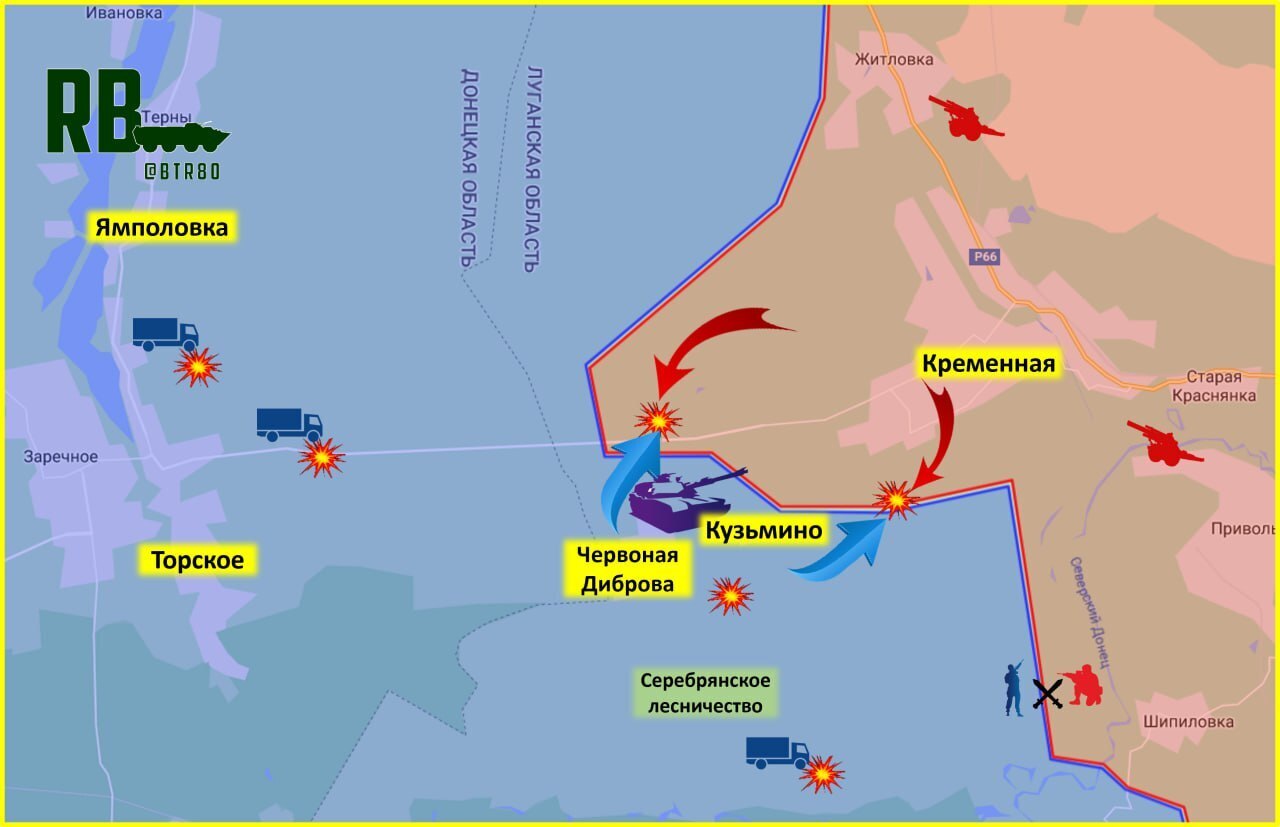 Карта боев луганской области