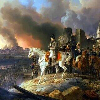 Пожар в Москве.