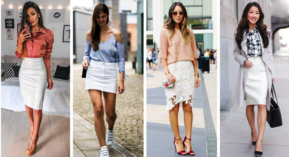 Как носить обувь с юбками разных фасонов.