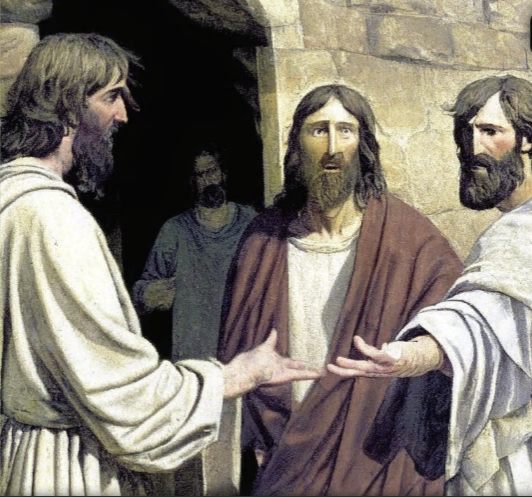 Апостол Пётр отрёкся от Христа и снова уверовал после его воскрешения