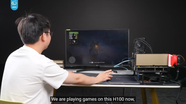 Дорогую видеокарту NVIDIA H100 Hopper AI тестируют в игровых тестах