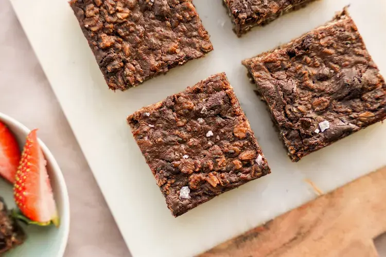 Брауни с запеченной овсянкой