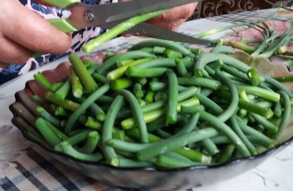 Чесночные стрелки - что делать с ними? Делюсь рецептом маринованных чесночных стрелок на зиму