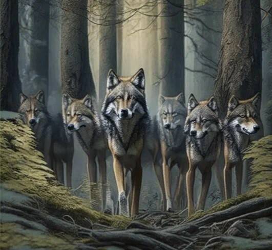 Кто вожак в стае и две мои истории о встрече с волком