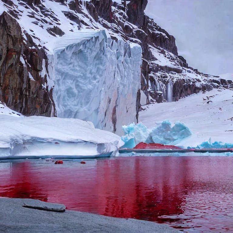 Кровавые водопады внезапно появились на континенте Антарктида. Вызвали переполох. Неужели - признаки апокалипсиса. Ученые пытаются разобраться.