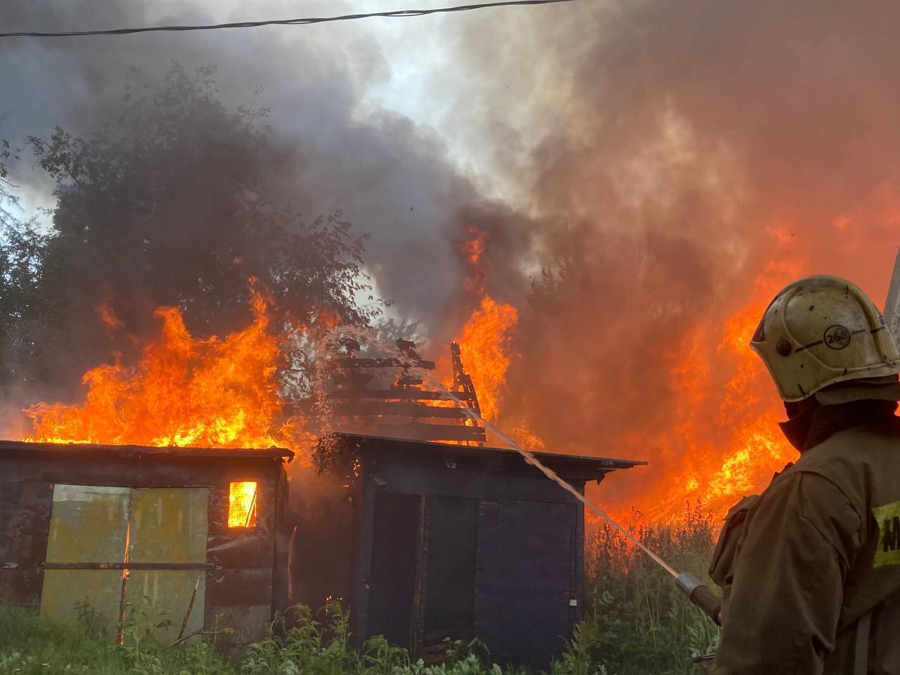 В картинках пожар