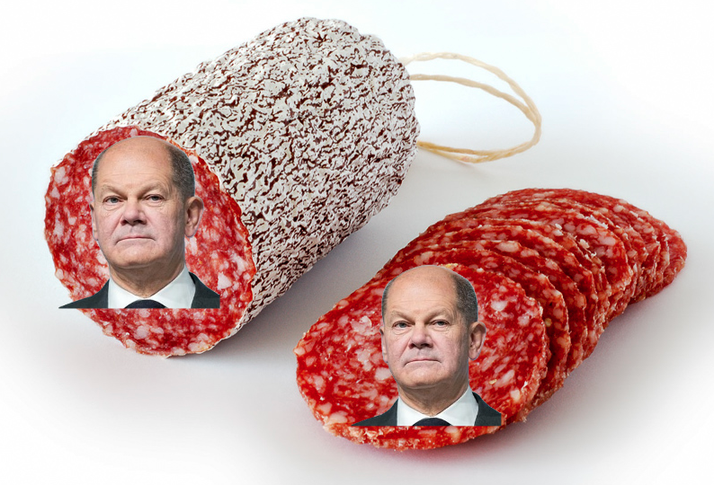 Шольц никак не наговорится. Про себя....