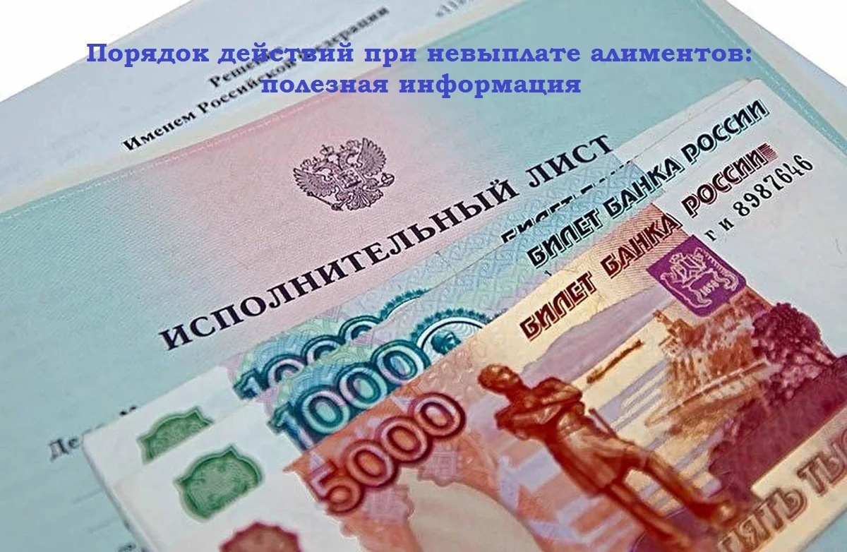 Порядок действий при невыплате алиментов: полезная информация