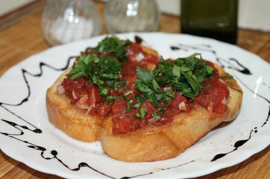 Закуска На Стол Быстро и Недорого: Ароматная Брускетта с Помидорами - Лёгкая Итальянская Закуска