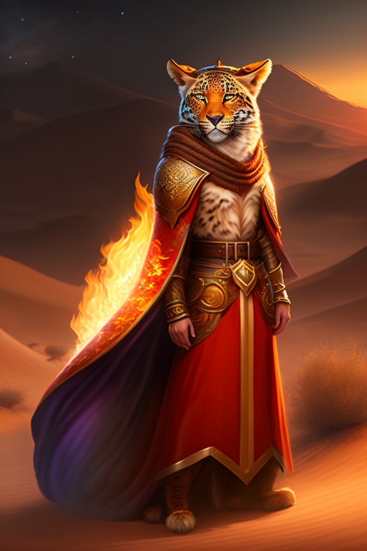 Маг огня Нимрод - леопард.