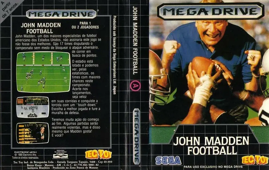 John Madden Football на sega mega drive