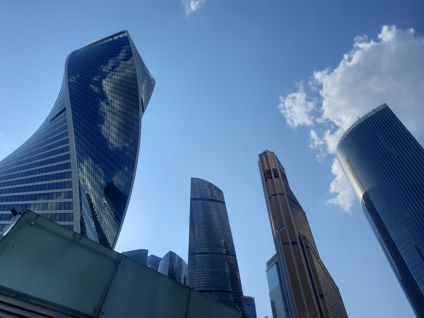 Москва-Сити после атаки