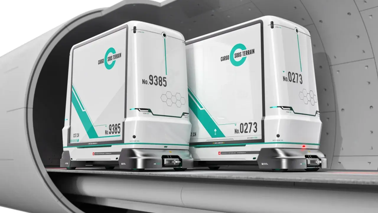 Беспилотные капсулы могут перевозить грузы в туннелях под Швейцарией