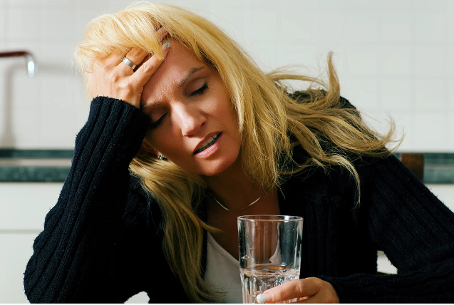 Сильное похмелье после праздников.