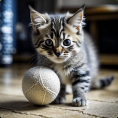 Почему кошки любят играть с движущимися и катящимися предметами?