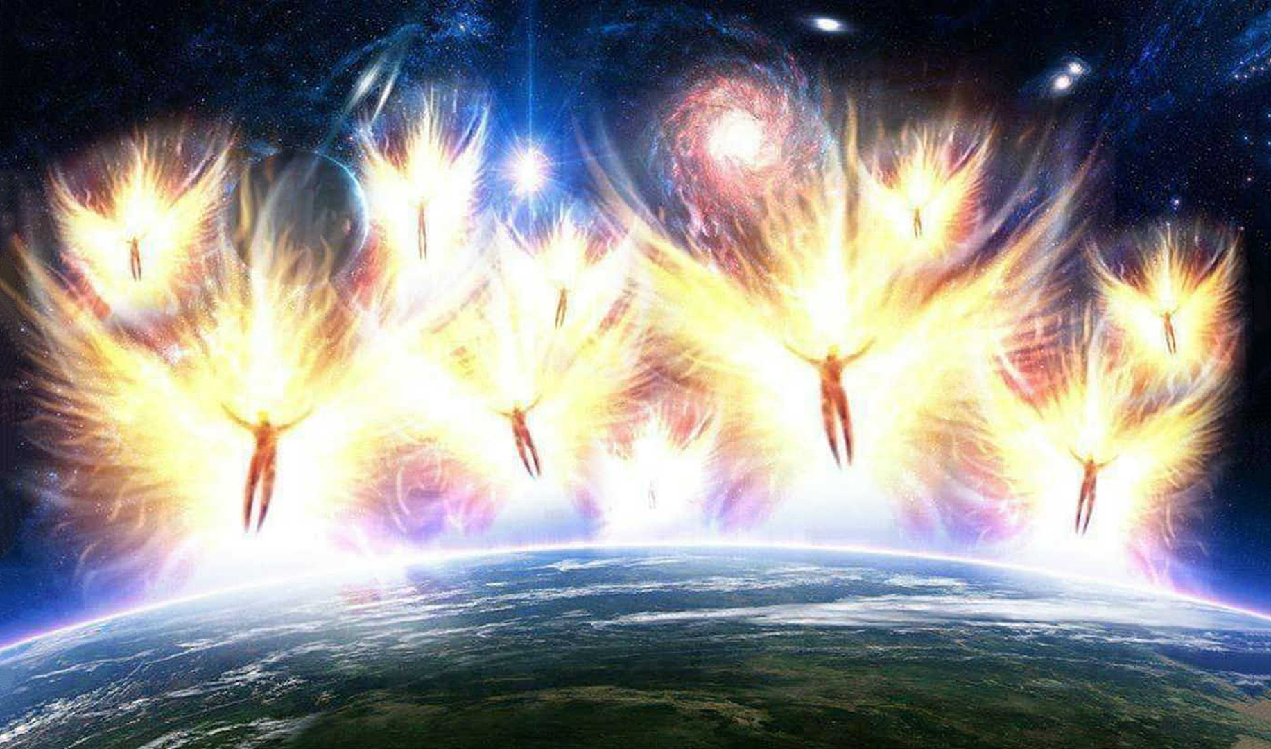 Мир света героев. Божественный огонь. Энергия космоса. Ангельская энергия. Вознесение души.