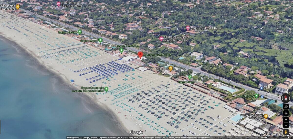 Пляж Кьяра Ферраньи платит государству 1500 евро арендной платы и собирает 12 миллионов