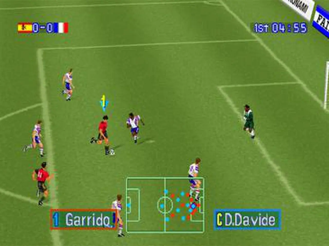 International Superstar Soccer Pro - первая игра серии вышедшая на Западе для Playstation 1