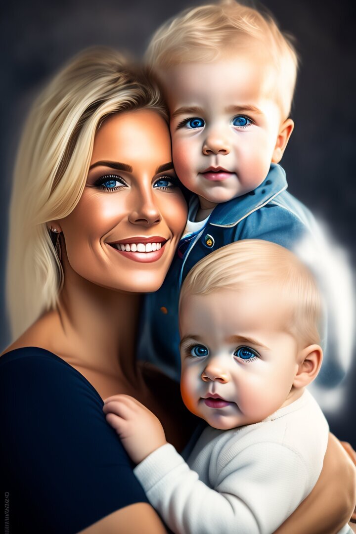 Путь к успеху женщины с двумя детьми.