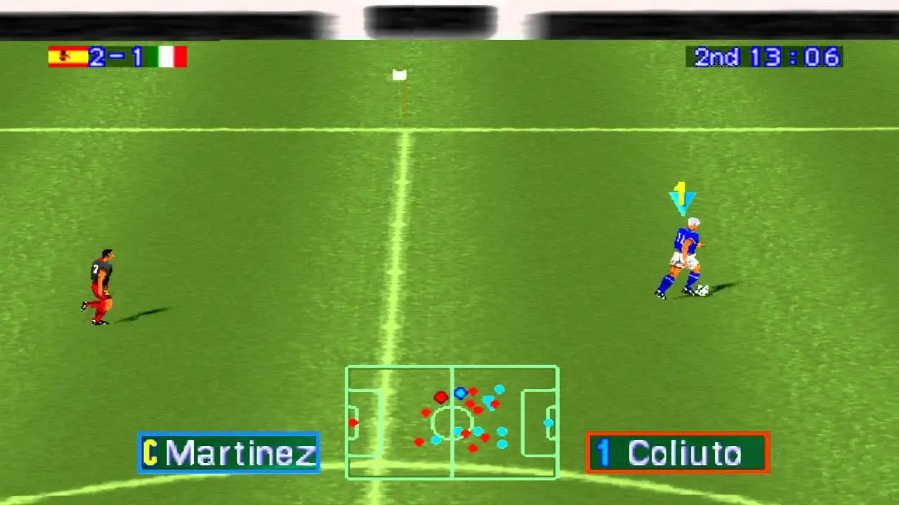 International Superstar Soccer Pro - первая игра серии вышедшая на Западе для Playstation 1