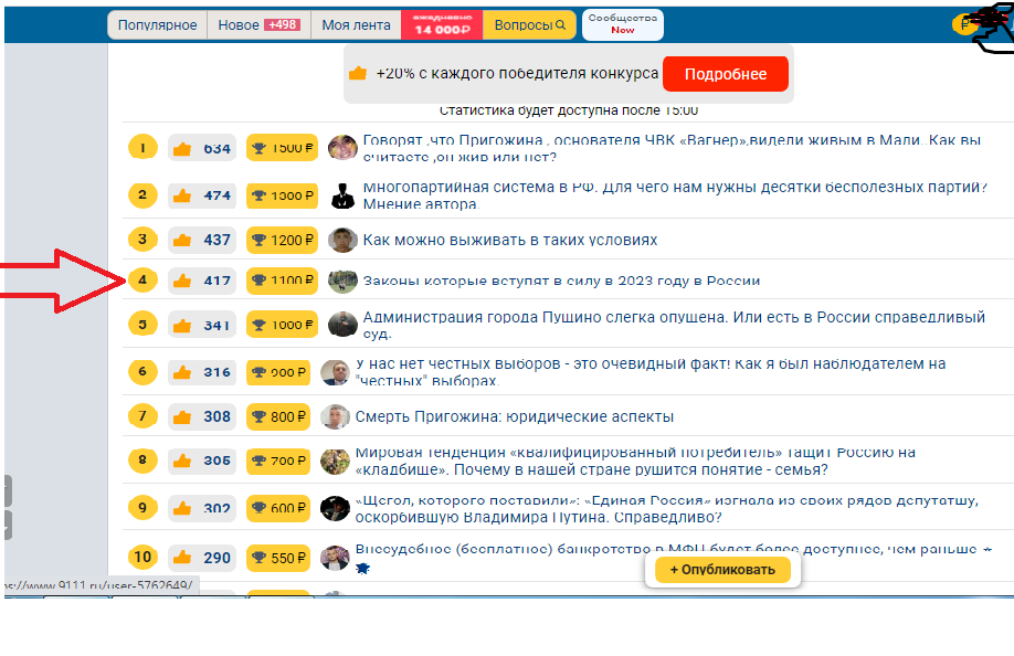 Конкурс на сайте 9111.ру: Кому такой конкурс нравится, кто за этим стоит и кому это выгодно?