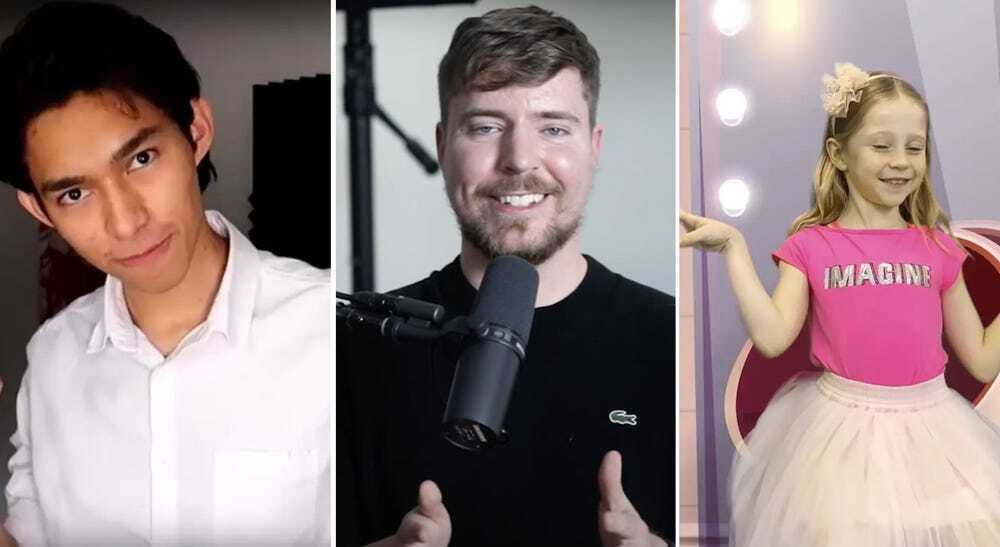 Это 30 самых популярных звезд YouTube 2023 года, среди которых по-прежнему безраздельно господствуют MrBeast и PewDiePie.