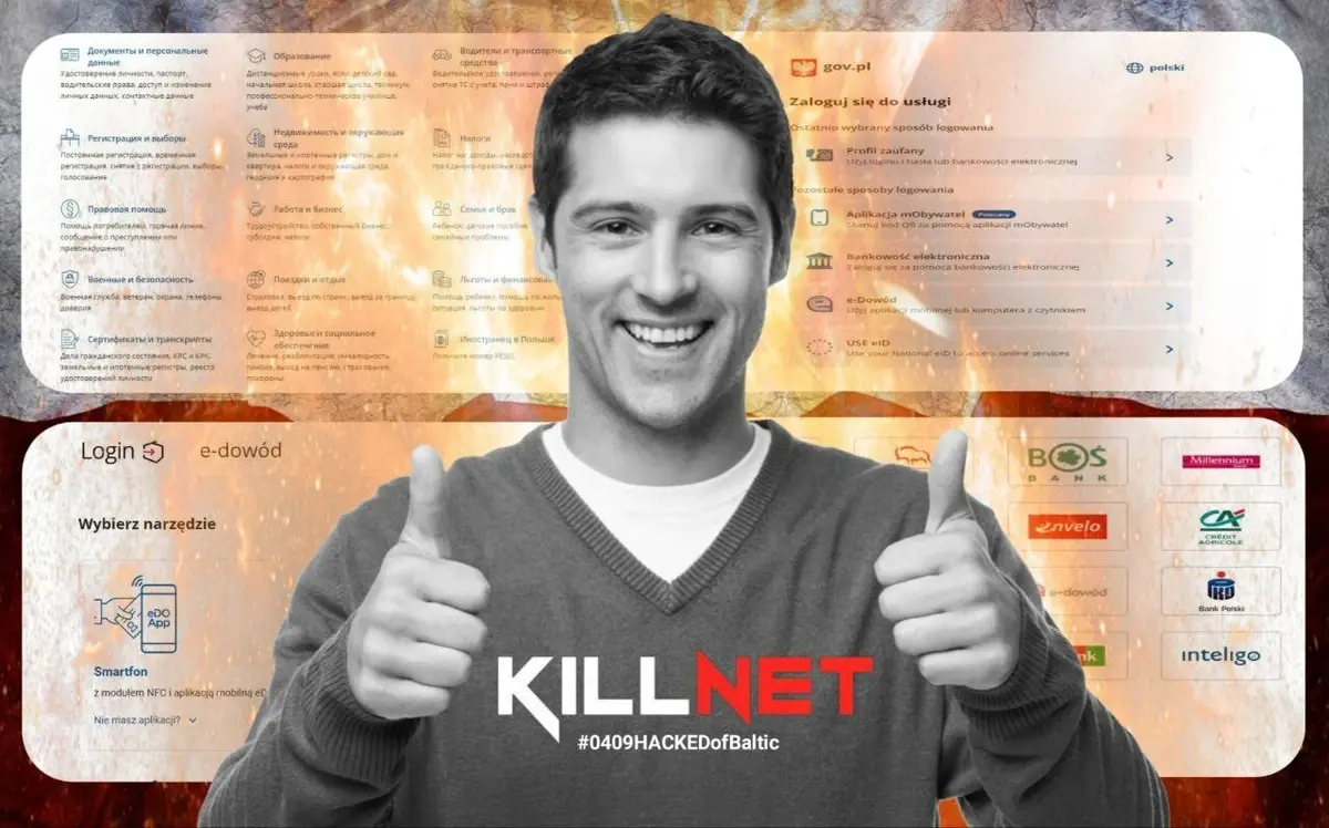 Только что русские хакеры из KILLNET провернули кое- что интересное в Польше.