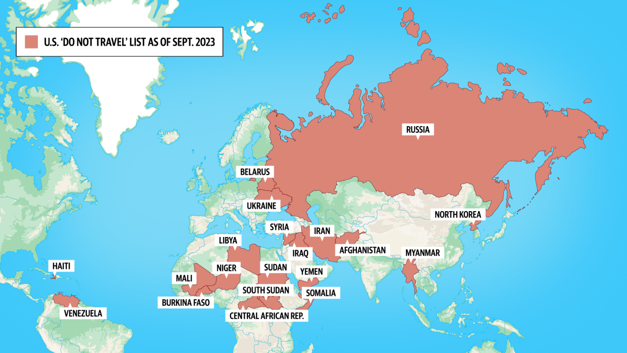Госдеп указывает американцам, куда не стоит ездить на отдых