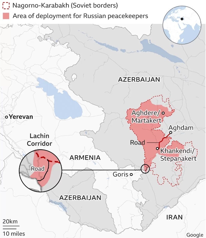 Нагорный Карабах: Свежие сообщения о стрельбе, несмотря на прекращение огня