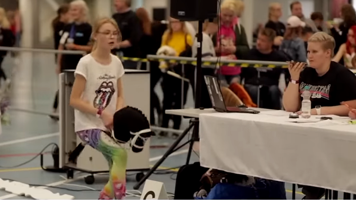 Лошади из ткани и палок: как финские девушки придумали новый безумный вид спорта - "хоббихорсинг".