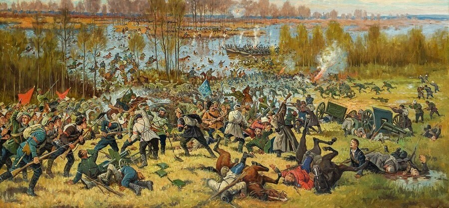 Андрей ильич курнаков орловско-кромское сражение. 1919 сражение. 1919 сражение. Орловско-кромское сражение 1919 диорама. Диорама штурм перекопа.