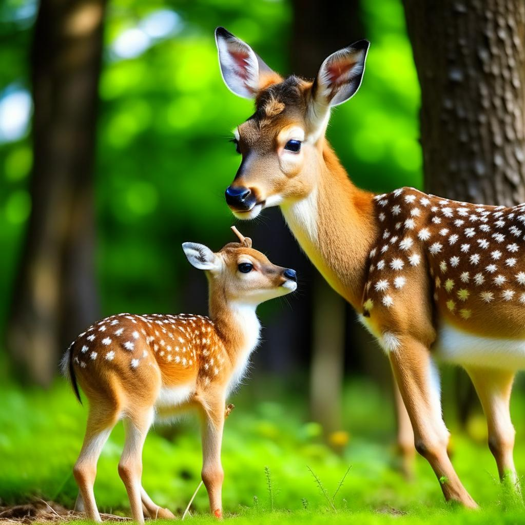 Магия в природе: Волшебный момент с оленями и гармония с миром