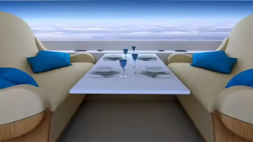 Самолеты без окон: будущее полетов?