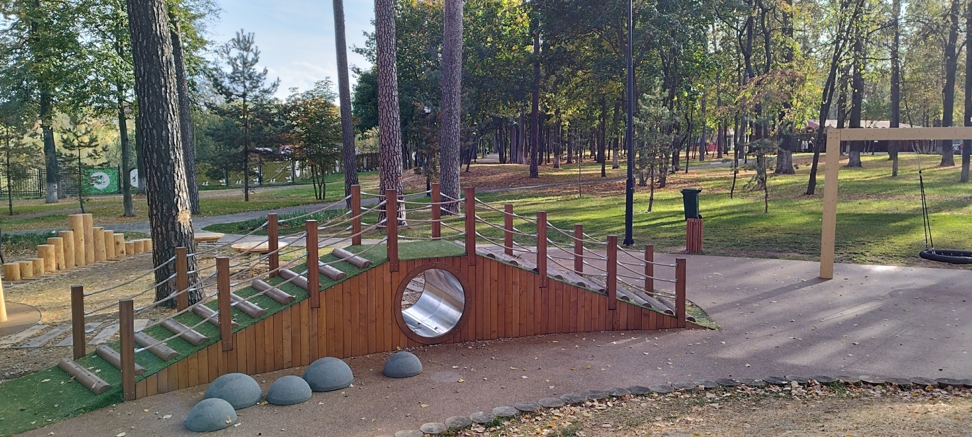 Поездка на выходные в парк культуры и отдыха в г. Раменское! И все-таки делается и хорошее для людей, реконструкция и обновление отличного парка!