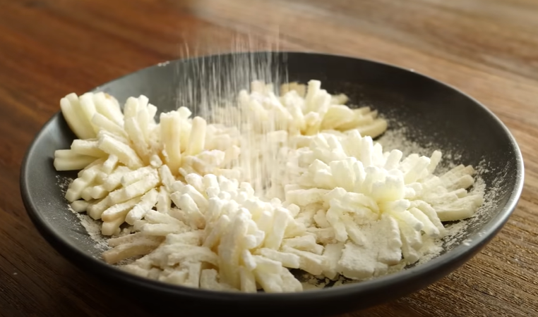 Картофельные цветы - хрустящие, красивые, вкусные