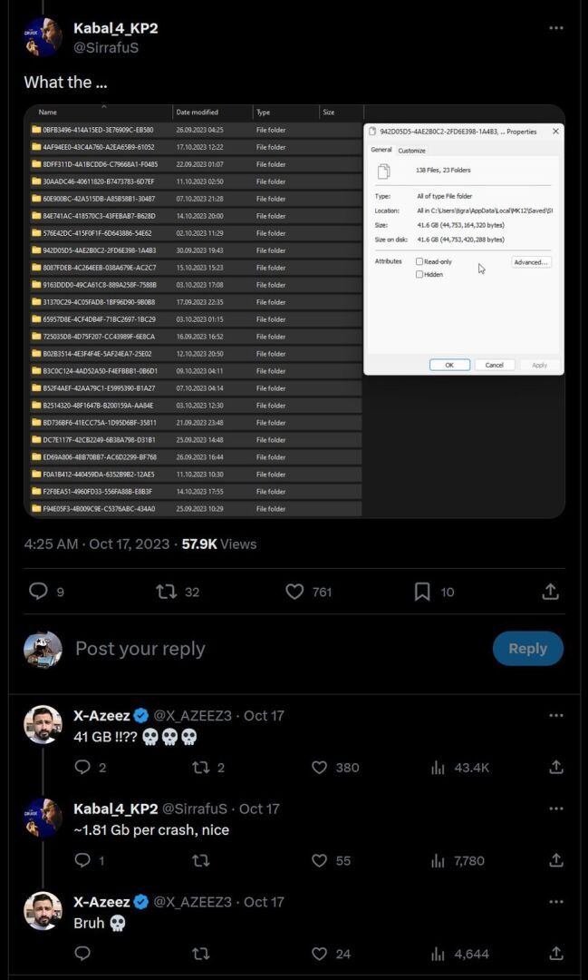 Игроки Mortal Kombat 1 обнаружили, что журналы аварий съедают огромное количество дискового пространства: В некоторых случаях более 1 ГБ на одно паден