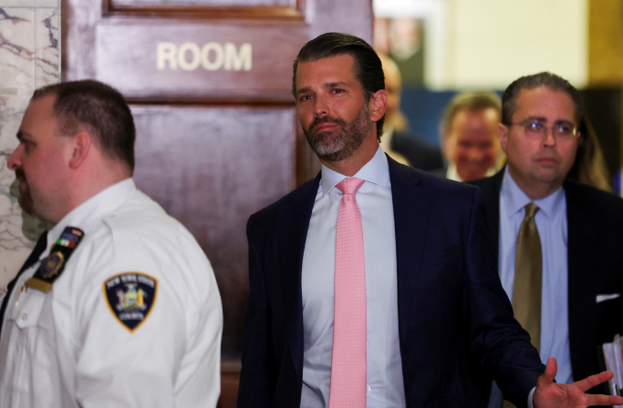 Травля продолжается. Дональд Трамп-младший выступил свидетелем по делу о гражданском мошенничестве в Нью-Йорке.