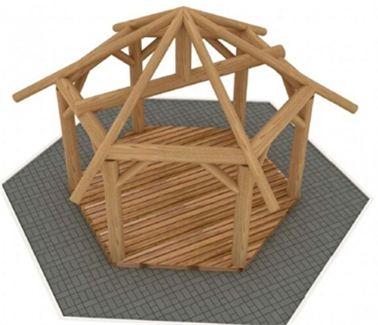 4 основных этапа строительства круглой закрытой беседки из дерева своими руками