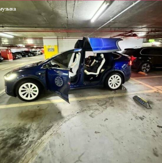 Так смешно! Молодая жена Пола пошла в магазин, чтобы забрать 4-дверную Tesla в полностью открытом состоянии, и похвалила машину: общественная безопасн