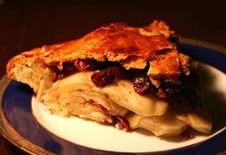 Яблочно-клюквенный пирог