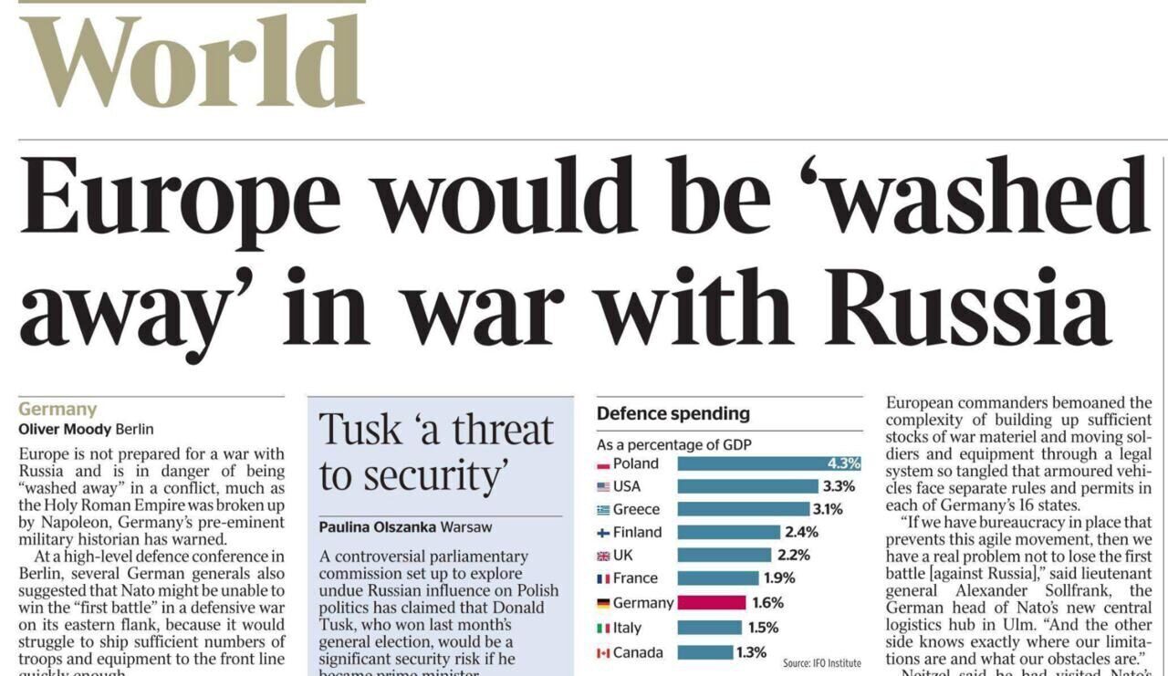 Европа будет сметена