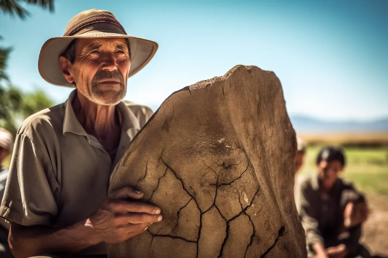 Фермер наткнулся на большое "яйцо динозавра"