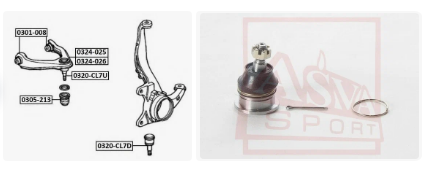 "Усиленная Надежность и Комфорт Подвески с Шаровой Опорой ASVA для Honda Accord"