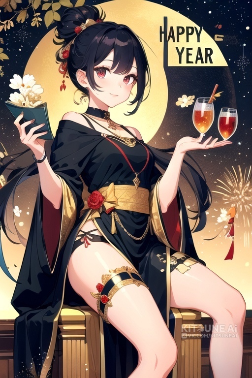 Новогодние знаки Зодиака в женских образах от нейросети