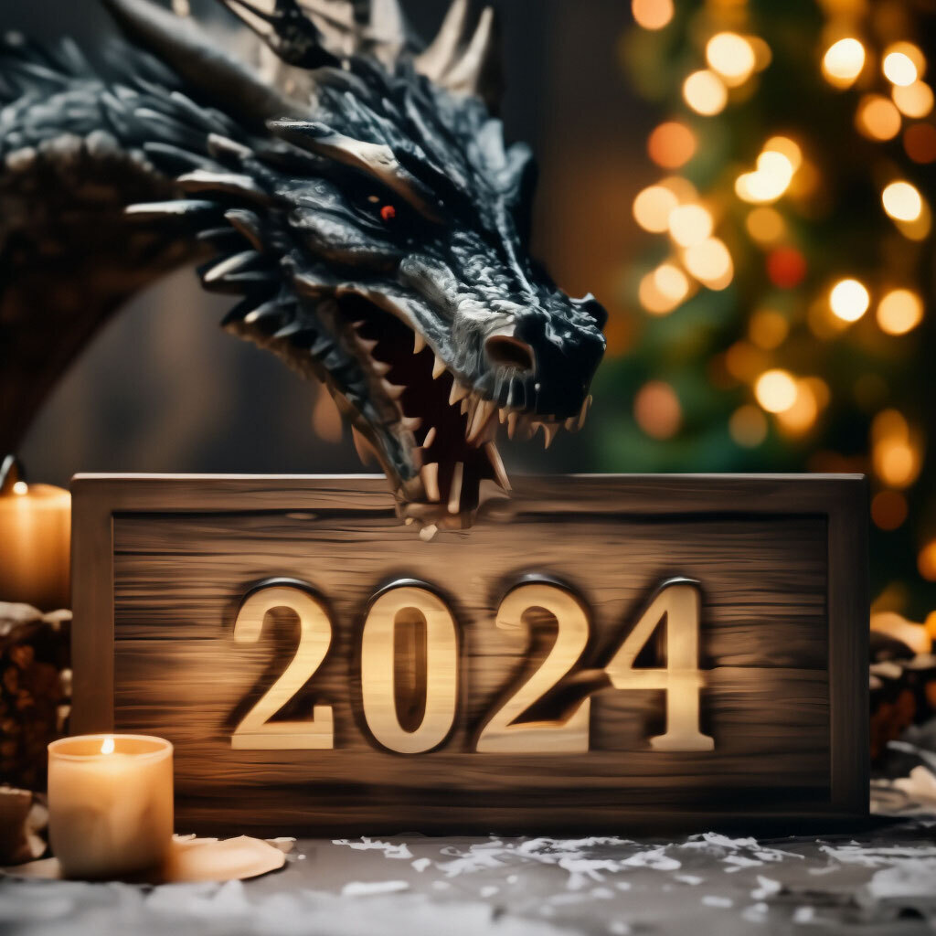 С наступающим 2024 годом, друзья! 🌲