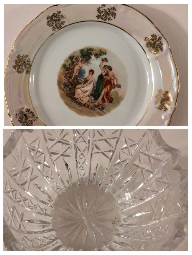 Мои "Мадонны". А также чешский хрусталь и другие "черепки"...