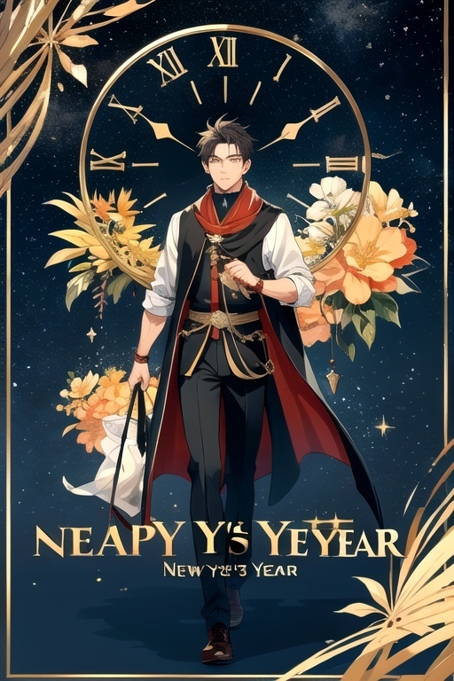 Новогодние знаки Зодиака в мужских образах от нейросети